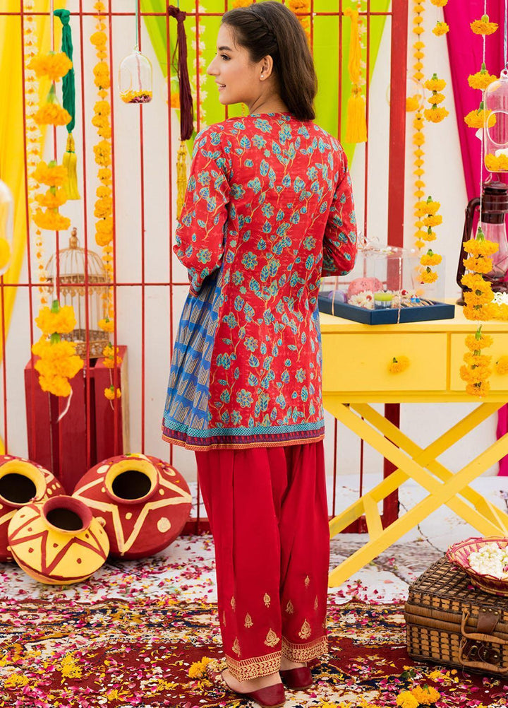 Senorita Lawn Fancy Pret 3 Piece for Girls -  GBD-01616-RED/MCL