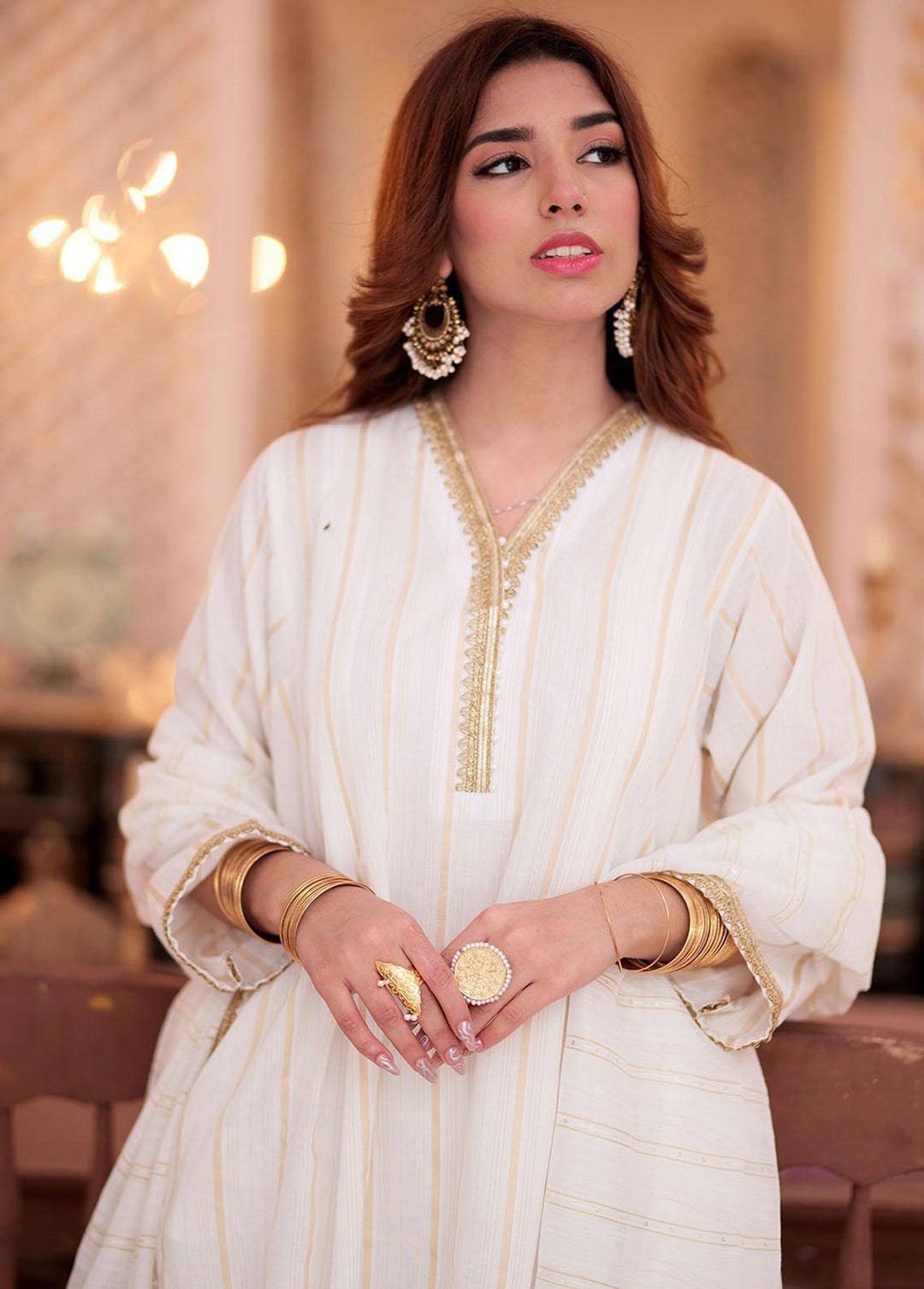 Senorita Cotton Casual 3 Piece Suit for Women -  LAD-02351