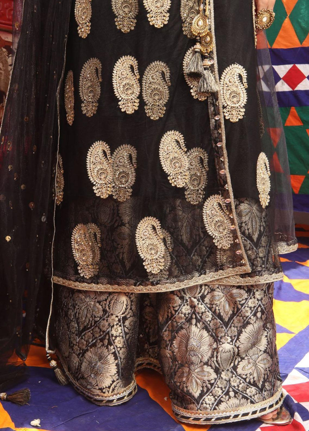 Senorita Banarsi Formal 3 Piece Suit for Women -  LDD-01893