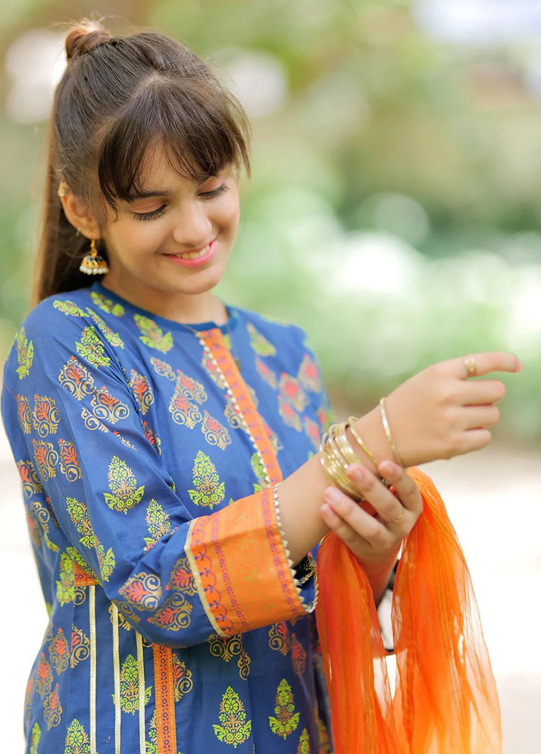 Senorita Lawn Pret 3 Piece for Girls -  GBD-02025-BLU/MCL