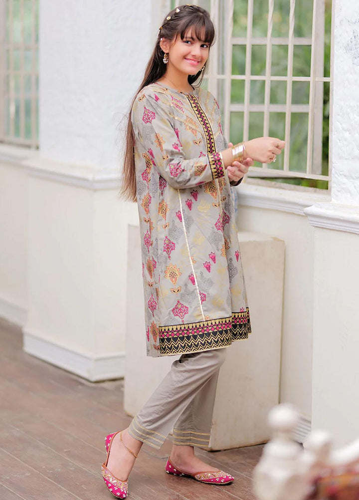 Senorita Cotton Pret Girls 3 Piece Suit -  GBD-02024-GRY/MCL