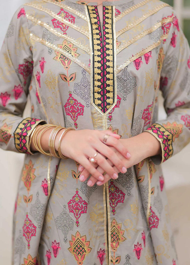 Senorita Cotton Pret Girls 3 Piece Suit -  GBD-02024-GRY/MCL