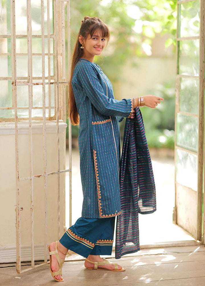 Senorita Cotton Pret Girls 3 Piece Suit -  GBD-02037-TBL/MCL