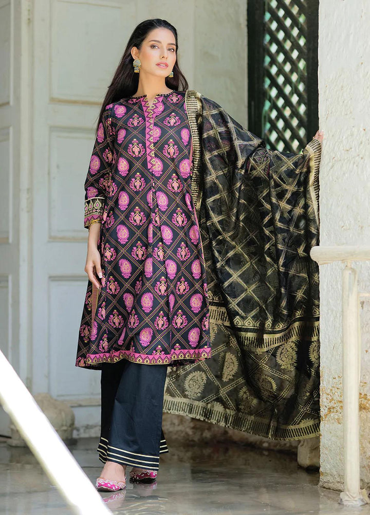 Senorita Cotton Pret 3 Piece Suit for Women -  LBD-02017-BLK/MCL