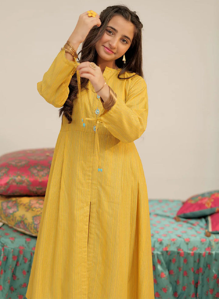 Senorita Pret Casual Cotton 2 Piece Suit GBC-02619-YLW/MCL