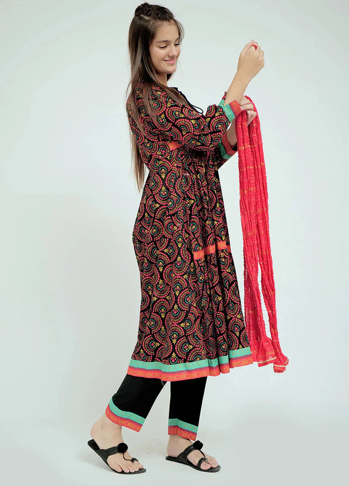 Senorita Pret Casual Cotton 3 Piece Suit for Girls GBD-02648