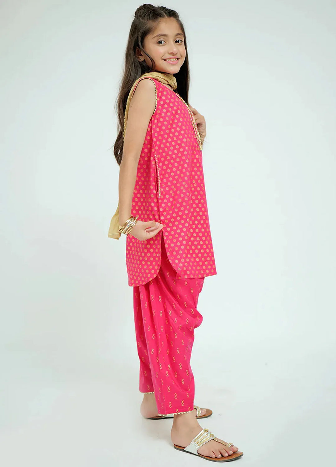 Senorita Pret Casual Cotton 3 Piece Suit for Kids KAD-02633