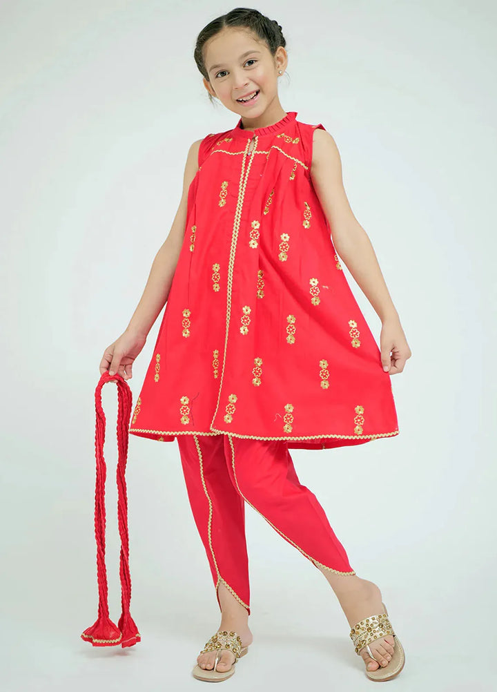 Senorita Pret Casual Cotton 3 Piece Suit for Kids KAD-02639