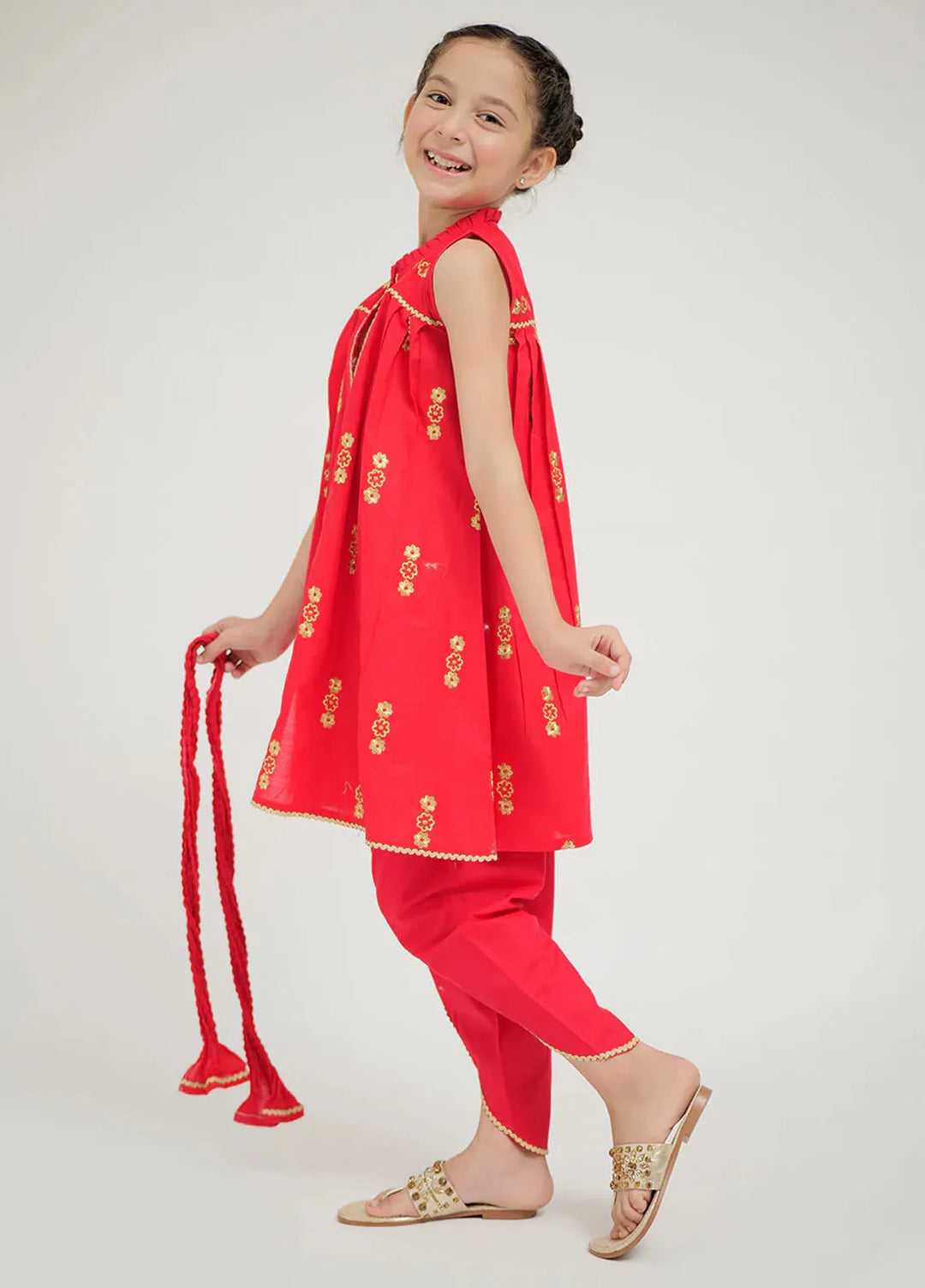 Senorita Pret Casual Cotton 3 Piece Suit for Kids KAD-02639