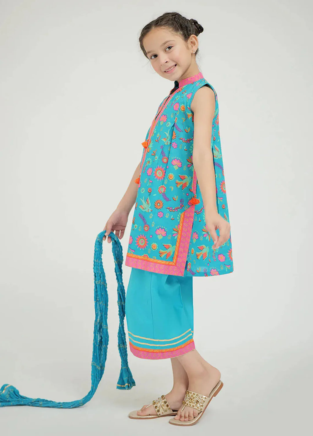 Senorita Pret Casual Cotton 3 Piece Suit for Kids KBD-02693