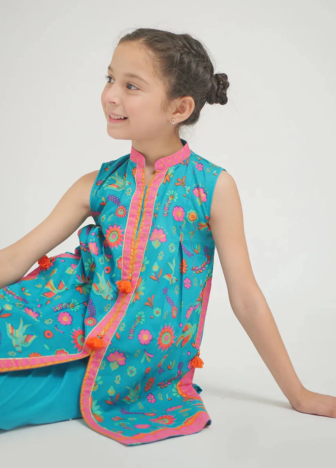 Senorita Pret Casual Cotton 3 Piece Suit for Kids KBD-02693