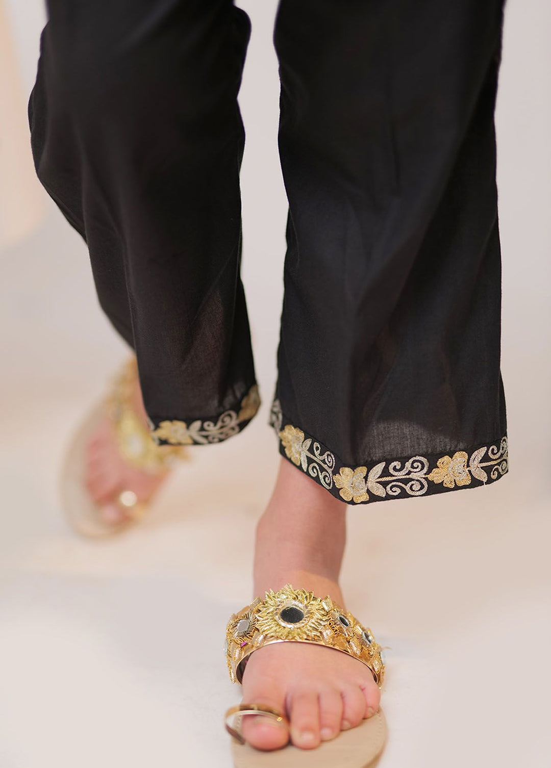 Senorita Pret Casual Cotton 3 Piece Suit KBD-02590-BLK/MCL