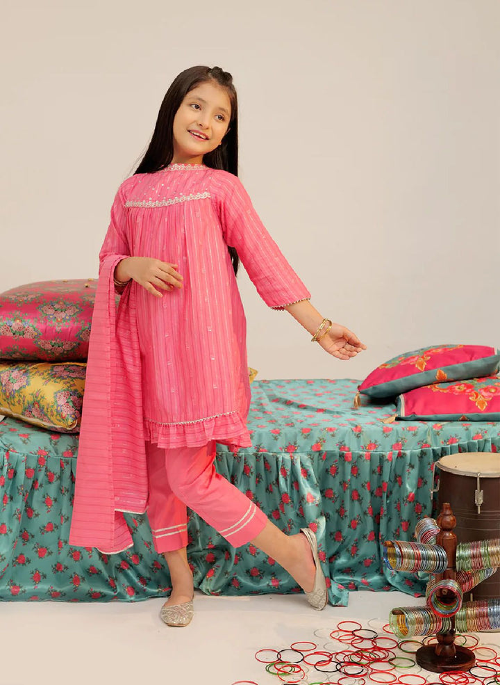 Senorita Pret Casual Cotton 3 Piece Suit KBD-02617-TPK/MCL