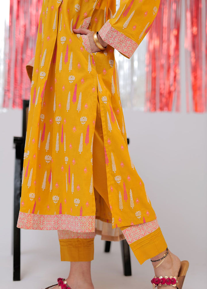 Senorita Pret Casual Cotton 3 Piece Suit LAD-02588-YLW/MCL