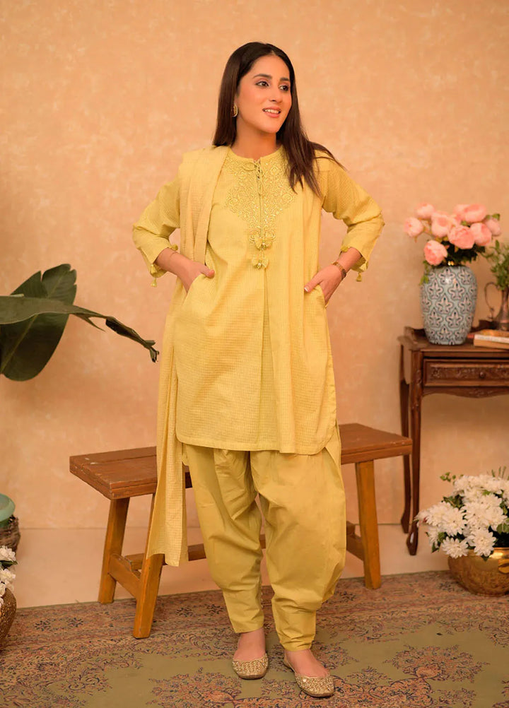 Senorita Pret Casual Cotton 3 Piece Suit LAD-02875