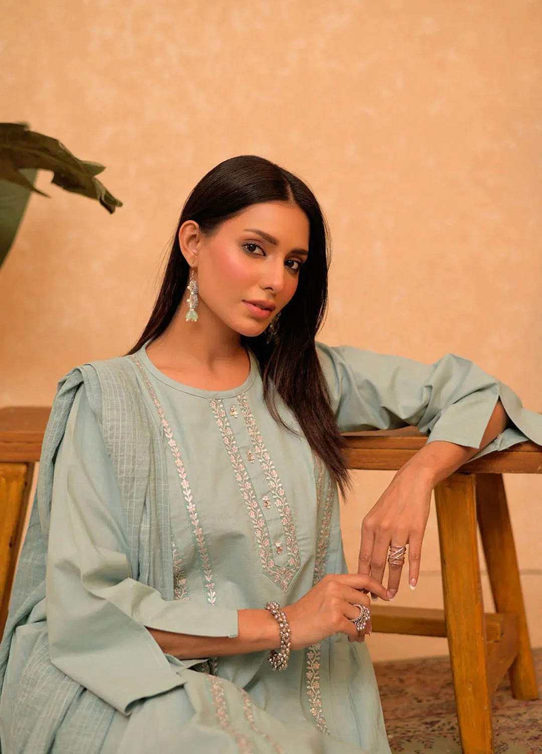 Senorita Pret Casual Cotton 3 Piece Suit LAD-02876