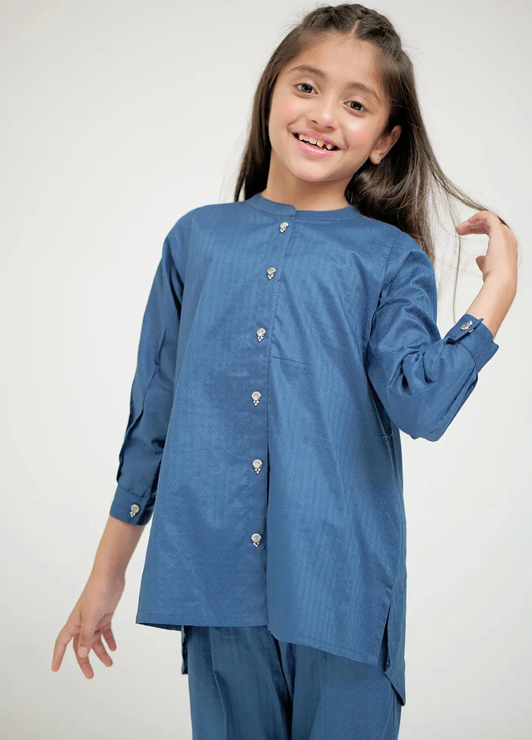 Senorita Pret Casual Cotton Cambric 2 Piece Suit For Kids KAC-02643