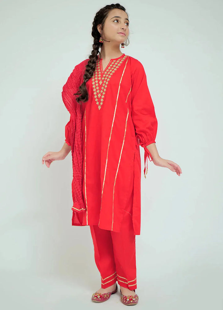 Senorita Pret Casual Cotton Cambric 3 Piece Suit GAD-02663