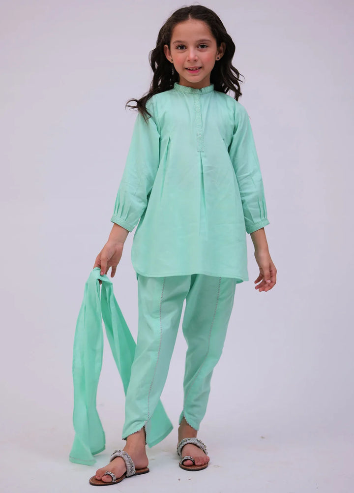 Senorita Pret Casual Cotton Dobby 3 Piece Suit KAD-02733