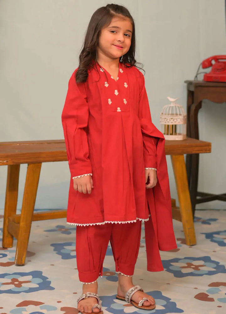 Senorita Pret Casual Cotton Dobby 3 Piece Suit KAD-02794