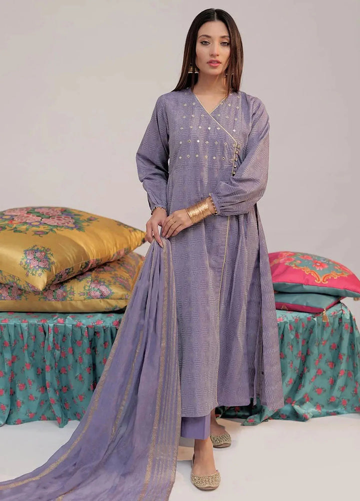 Senorita Pret Casual Cotton Jacquard 3 Piece Suit for Women LBD-02606