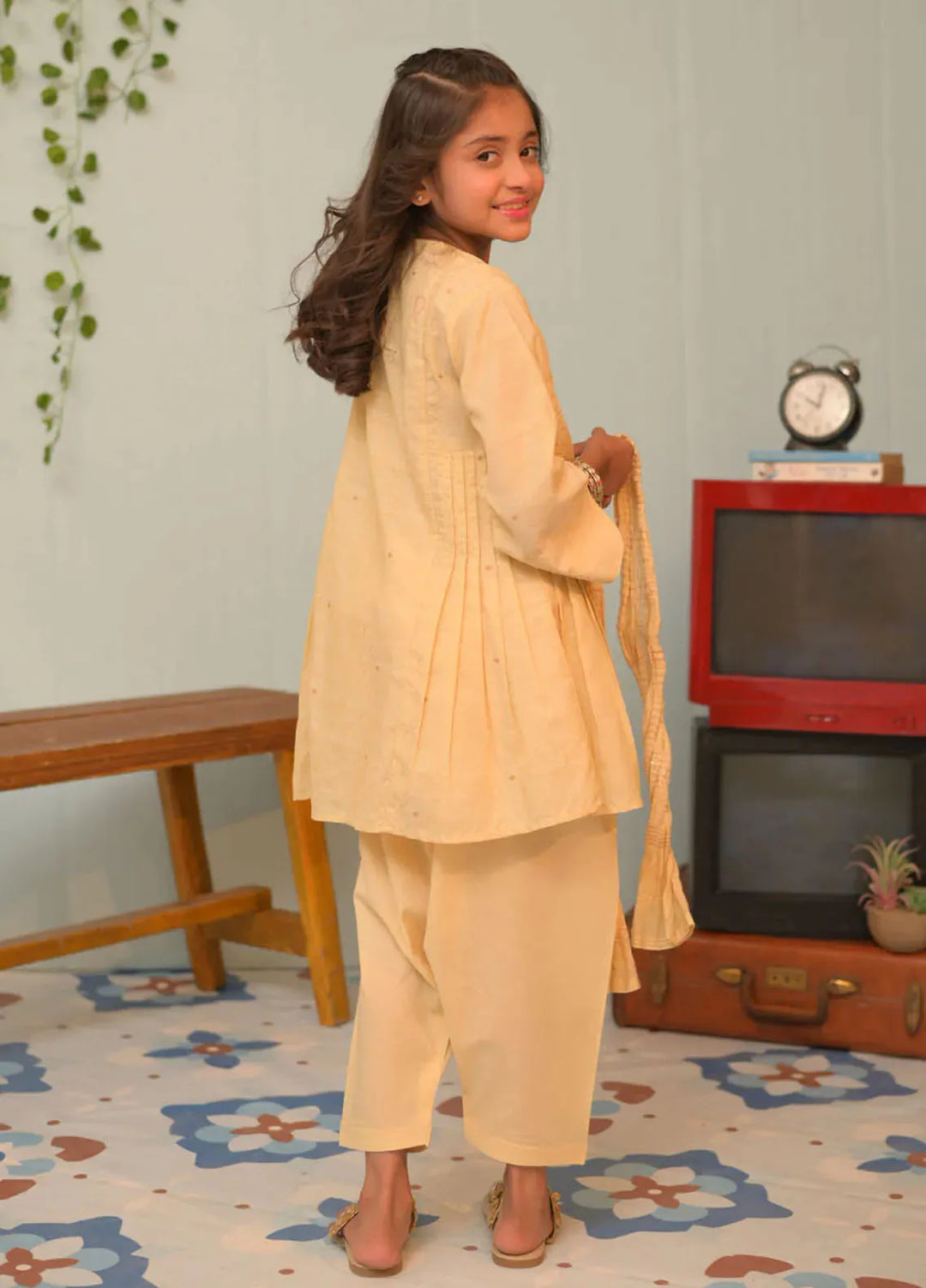 Senorita Pret Casual Cotton Jacquard 3 Piece Suit KBD-02844