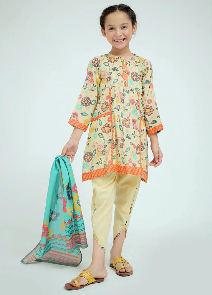 Senorita Pret Casual Cotton Lawn 3 Piece Suit For Kids KAD-02575