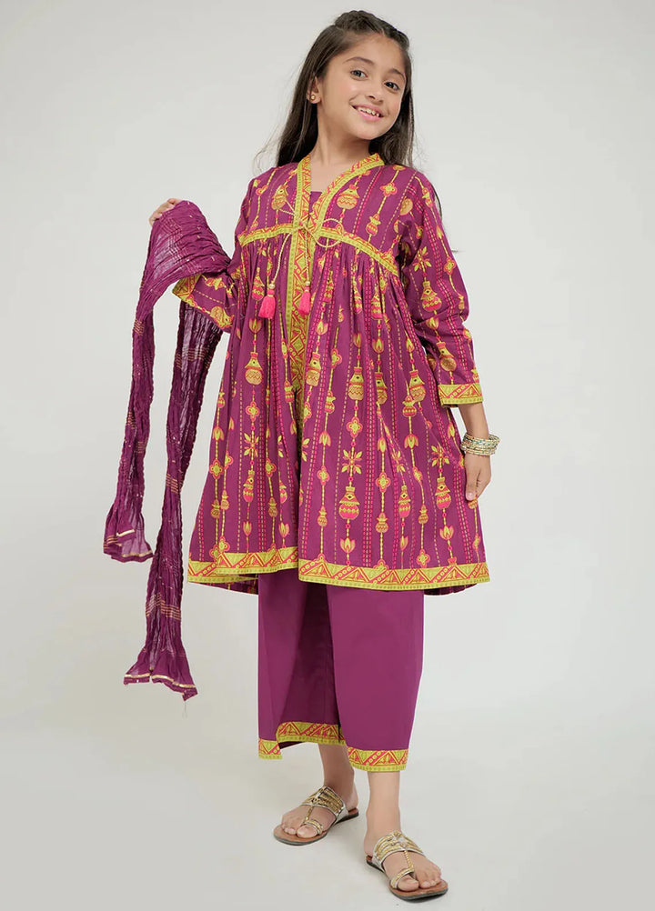 Senorita Pret Casual Cotton Lawn 3 Piece Suit For Kids KBD-02674