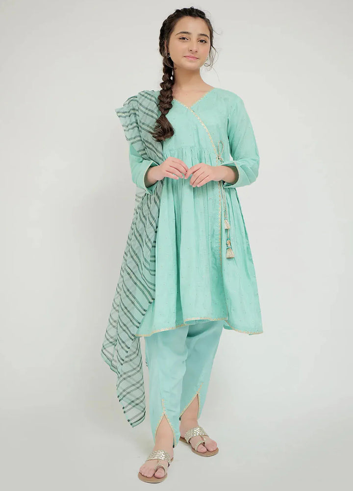 Senorita Pret Casual Viscose 3 Piece Suit for Girls GBD-02666