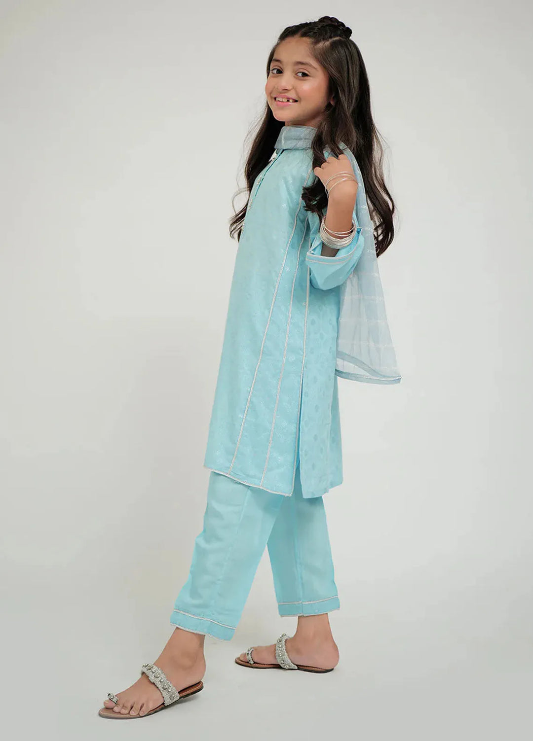 Senorita Pret Casual Viscose 3 Piece Suit for Kids KBD-02667