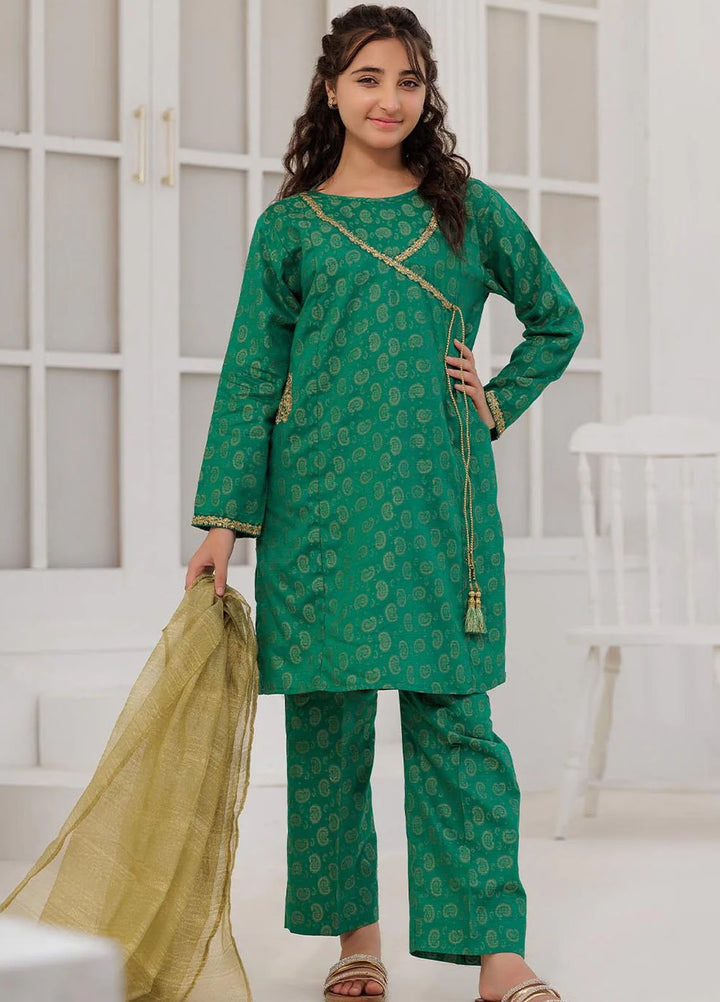 Senorita Pret Embroidered Cotton Jacquard 3 Piece Suit GBD-03057