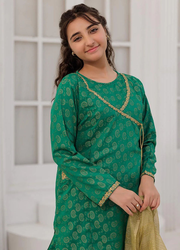 Senorita Pret Embroidered Cotton Jacquard 3 Piece Suit GBD-03057