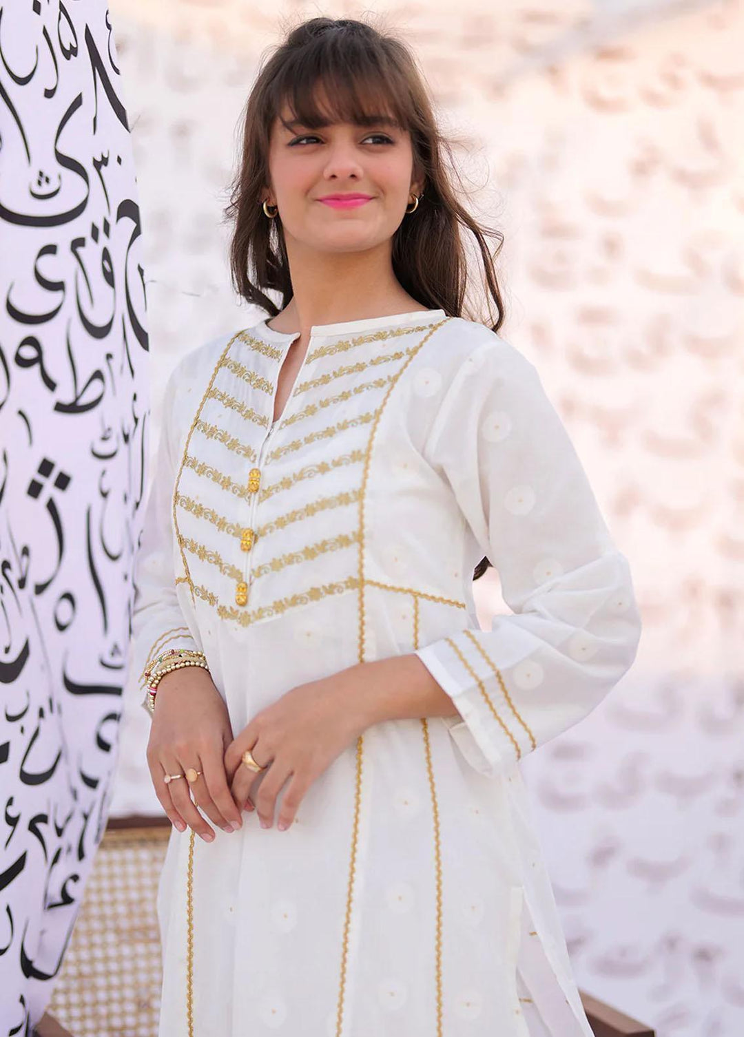 Senorita Cotton Casual 2 Piece Suit for Girls -  GAC-02283