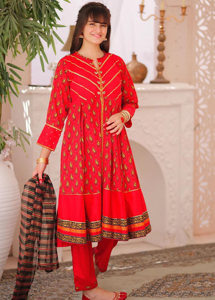 Senorita Cotton Casual 3 Piece Suit for Girls -  GBD-02322