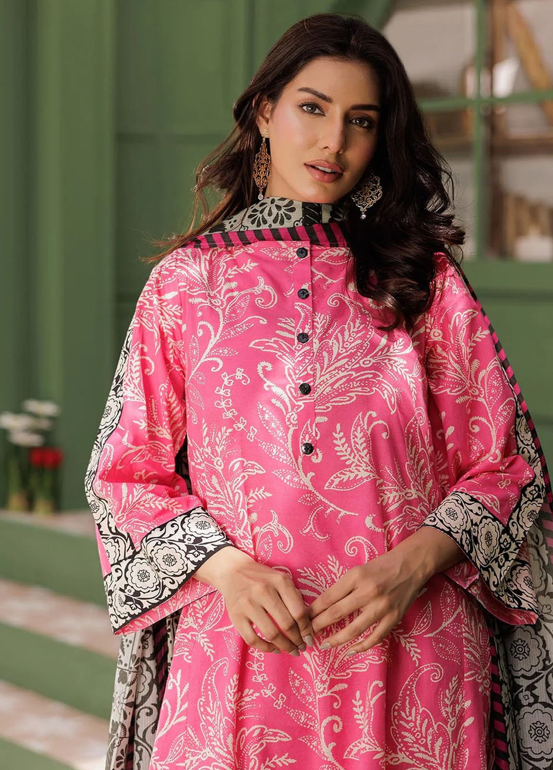 Senorita Pret Printed Cotton Lawn 3 Piace Suit LAD-03015
