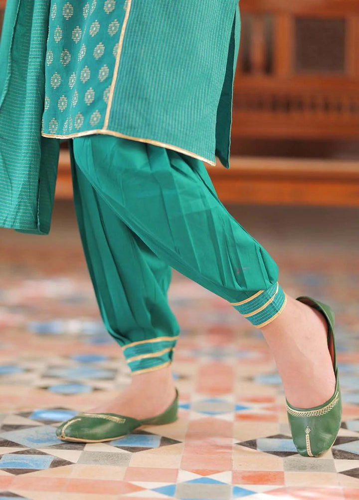 Senorita Cotton Casual 3 Piece for Girls -  GBD-01991-TGN/GLD