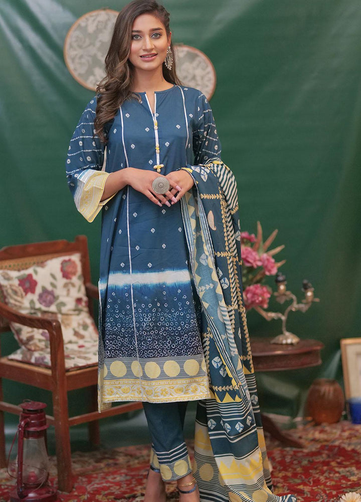 Senorita Lawn Fancy Pret Girls 3 Piece -  LAD-01977-BLU/MCL