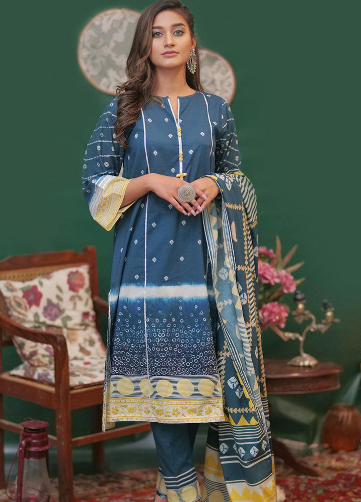 Senorita Lawn Fancy Pret Girls 3 Piece -  LAD-01977-BLU/MCL