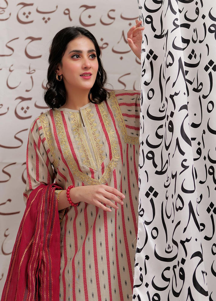 Senorita Cotton Pret 3 Piece Suit for Women -  LAD-02192-BGE/MCL