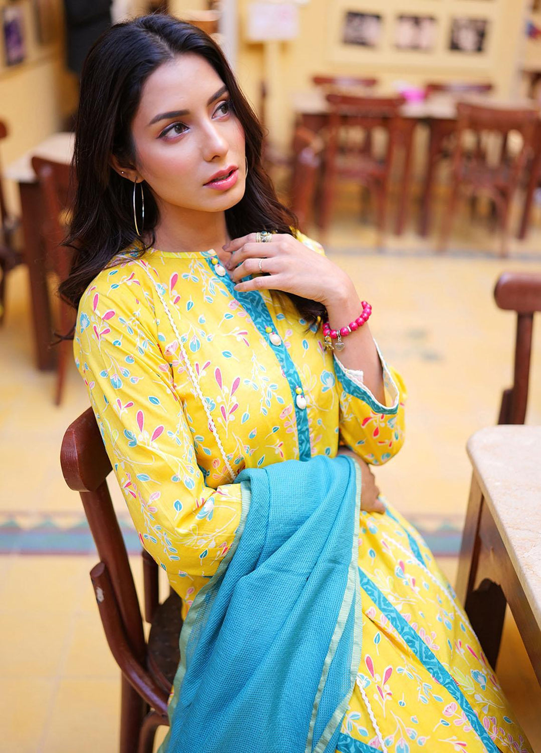 Senorita Cotton Pret 2 Piece Suit for Women -  LAB-02186-YLW/MCL