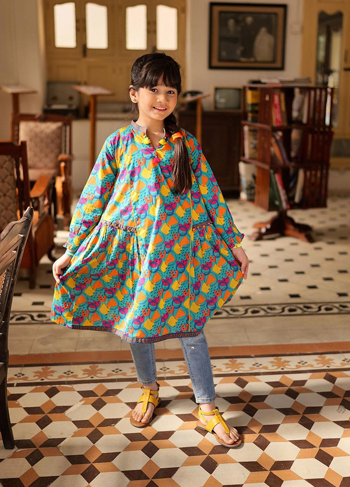 Senorita Lawn Pret Kurti for Girls -  KAA-02156-SGN/MCL