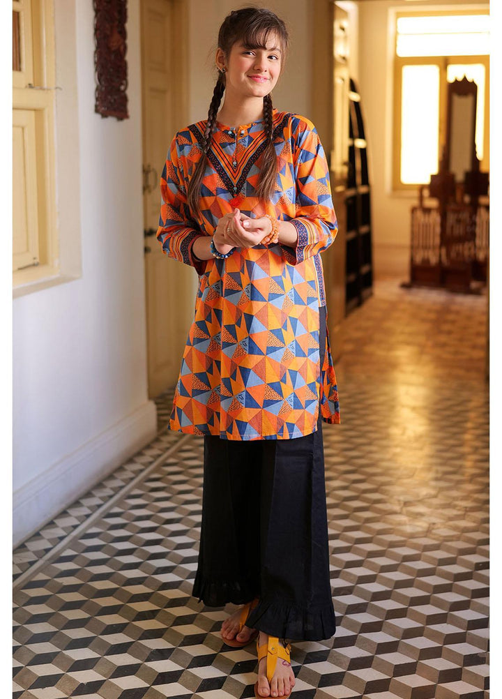 Senorita Lawn Pret Kurti for Girls -  GAA-02146-OGN/MCL