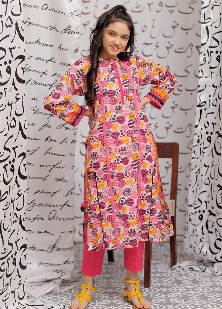 Senorita Lawn Pret Kurti for Girls -  GAA-02151-LPK/MCL