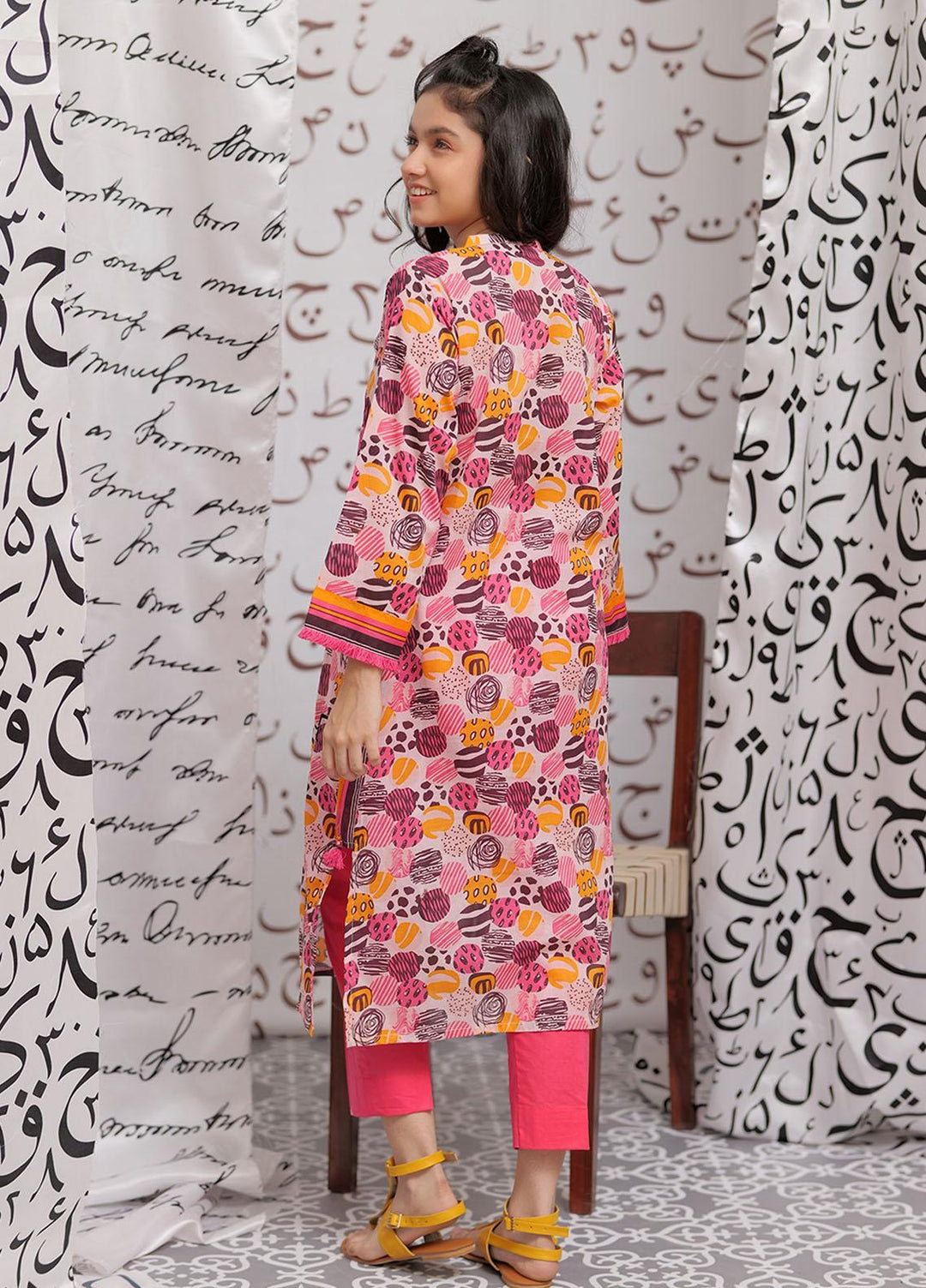 Senorita Lawn Pret Kurti for Girls -  GAA-02151-LPK/MCL