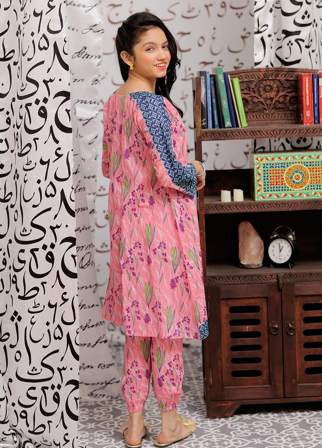 Senorita Lawn Pret 2 Piece Suit for Girls -  GAC-02153-PNK/MCL