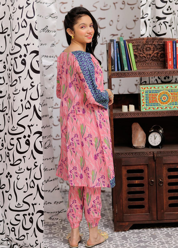 Senorita Lawn Pret 2 Piece Suit for Girls -  GAC-02153-PNK/MCL