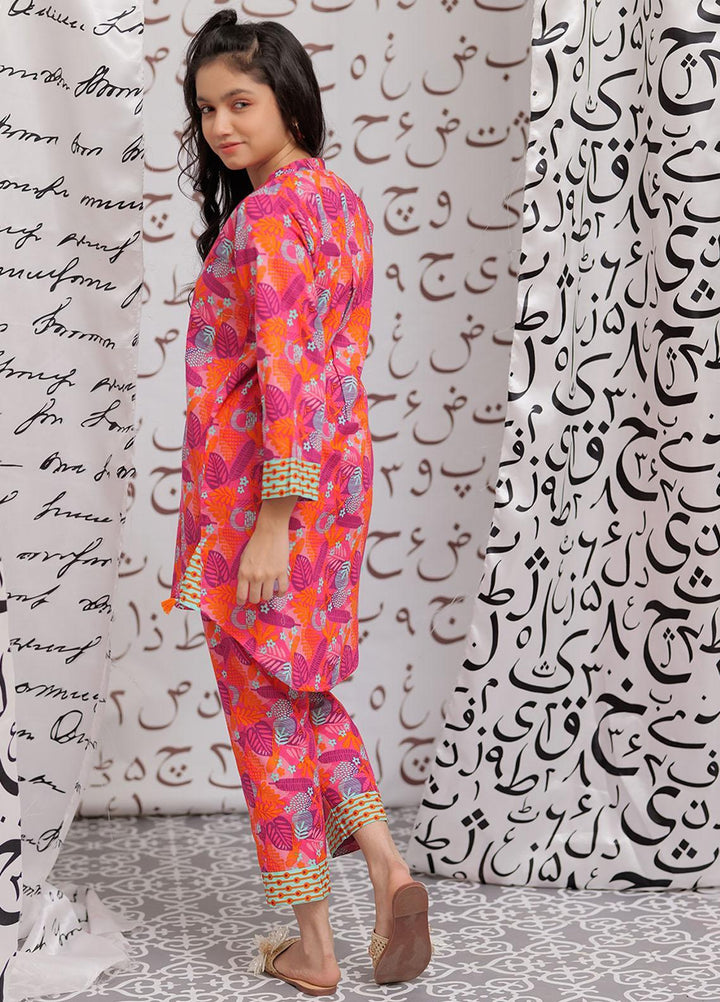 Senorita Cambric Pret 2 Piece Suit for Girls -  GAC-02167-SPK/MCL