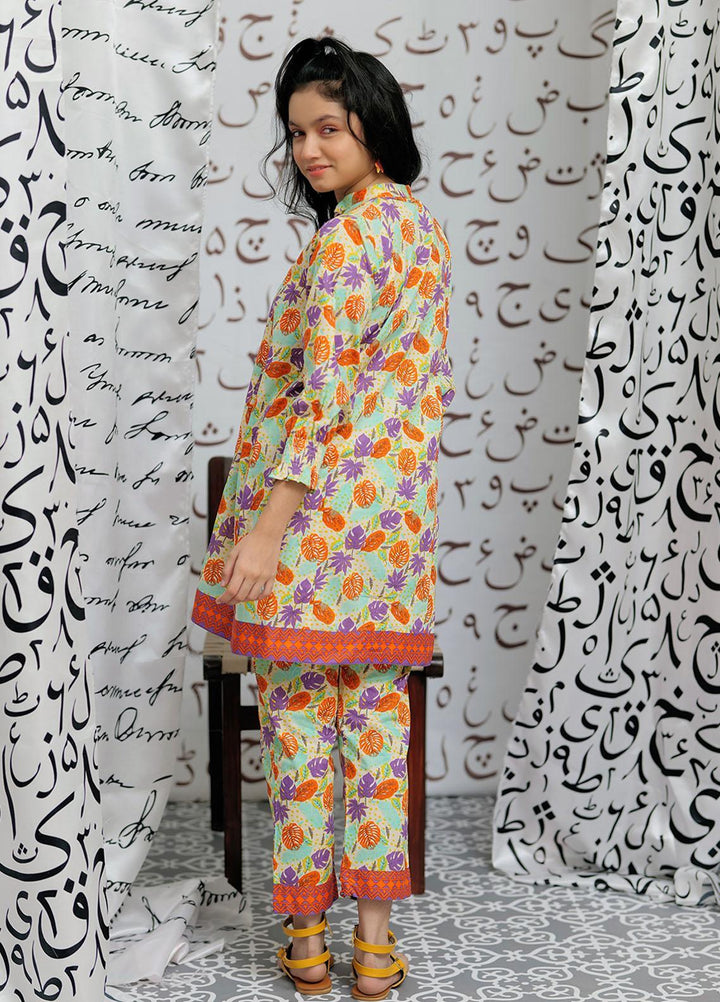 Senorita Cambric Pret 2 Piece Suit for Girls -  GAC-02169-CRM/MCL