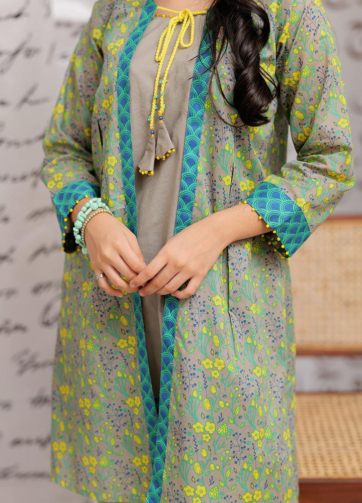 Senorita Lawn Pret 2 Piece Suit for Girls -  GAC-02182-GRY/MCL