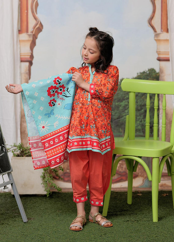 Senorita Lawn Pret 3 Piece Suit for Girls -  KAD-02130-PCH/MCL
